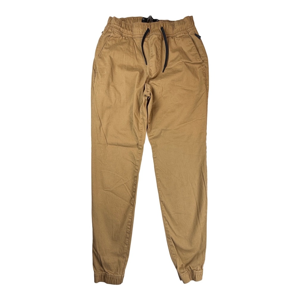 Hollister Athletic Skinny Jogger Khaki Tan Advanced Stretch Pants Men XS T